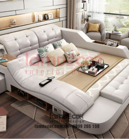 Bộ giường ngủ massage đa năng phong cách hiện đại - Bed 01